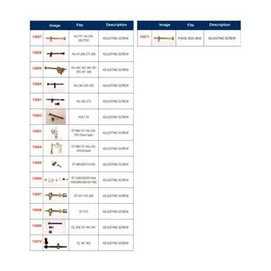 Adjusting Screw Series