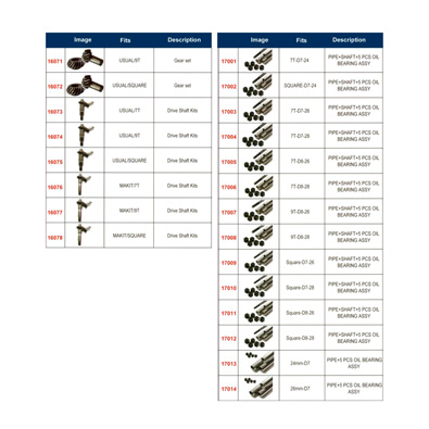 Drive Shaft Kits Series